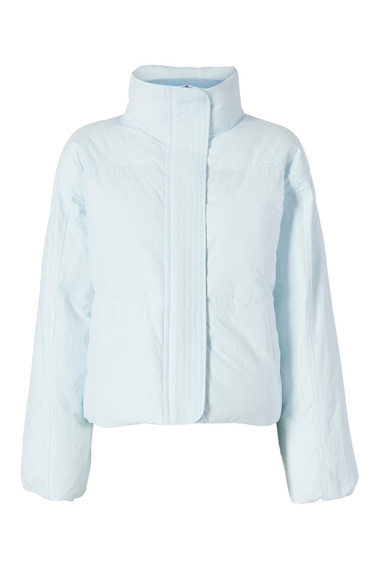 Crop Puffer Jacket, Alternate, color, ICE MELT