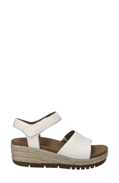 Josef Seibel Miranda Espadrille Wedge Sandal In White
