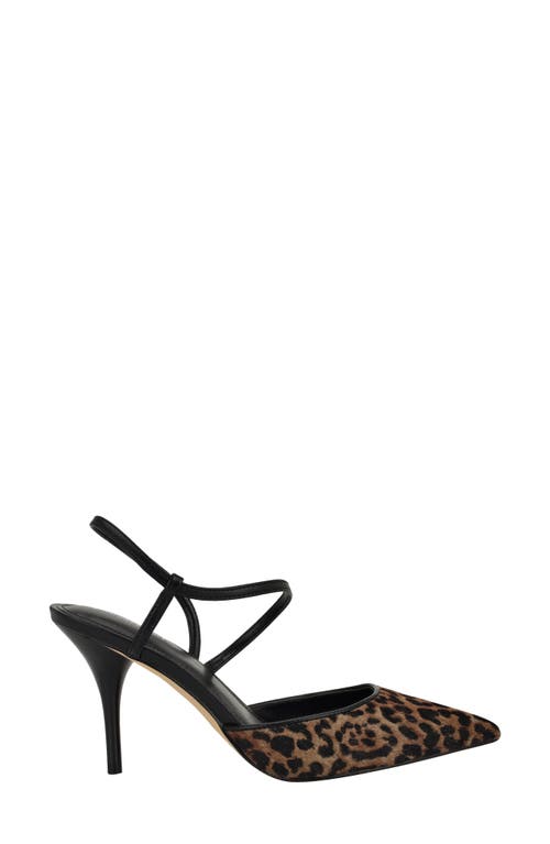 Calvin Klein Corderaly Genuine Calf Hair Pointed Toe Pump In Animal Print
