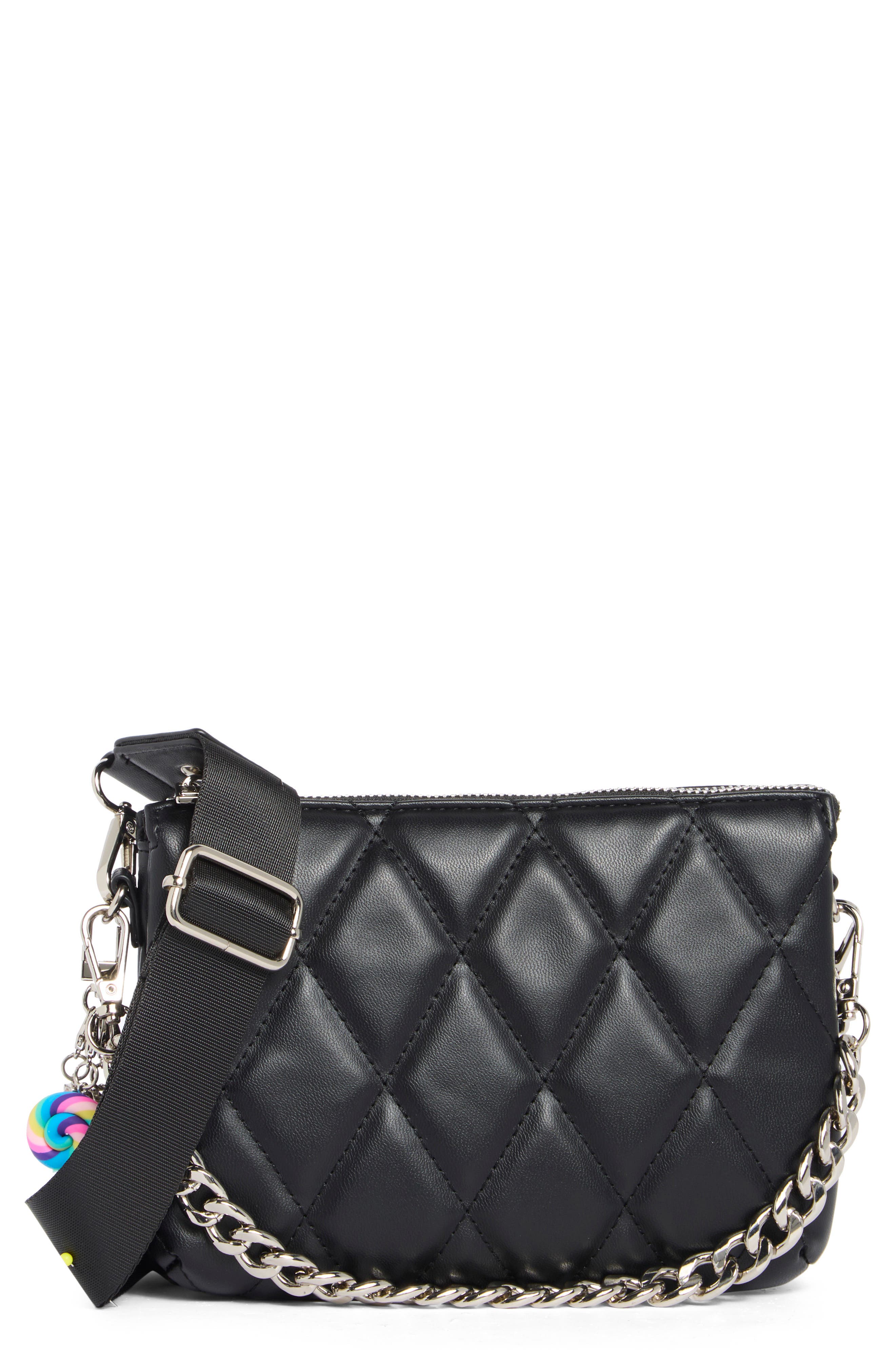Madden Girl Modular Diamond Quilted Crossbody Bag