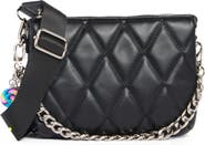 Madden Girl Modular Diamond Quilted Crossbody Bag
