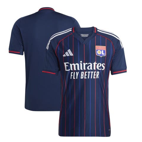 Men's adidas Blue Olympique Lyonnais 2025/26 Away Replica Jersey