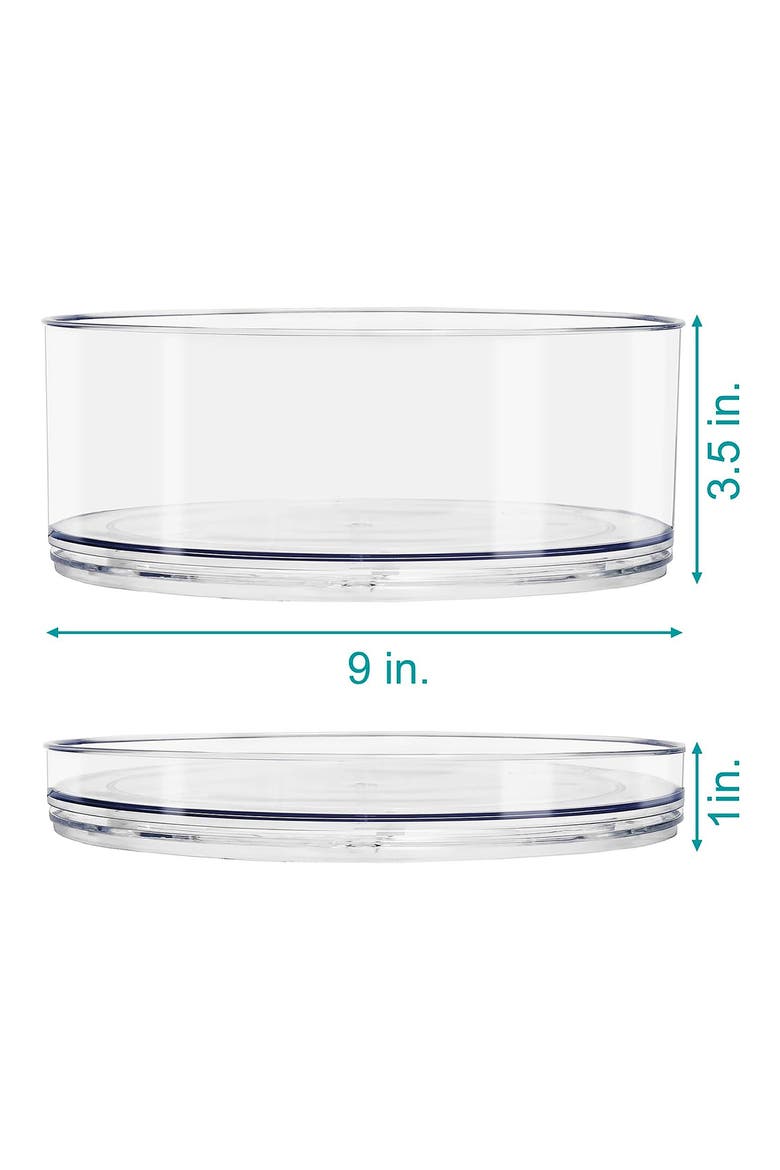 Clear Lazy Susan Organizer, Alternate, color, CLEAR