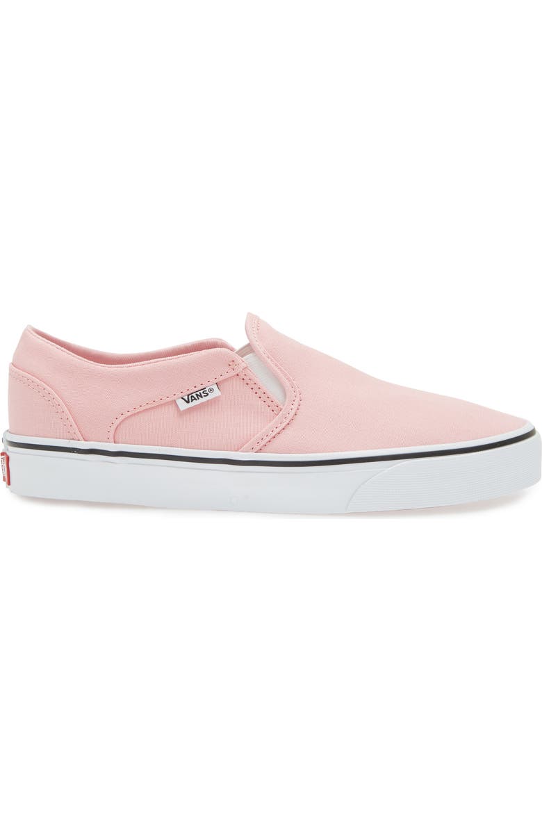 Vans Gender Inclusive Asher Slip-On Sneaker, Alternate, color, Canvas Coral Blush