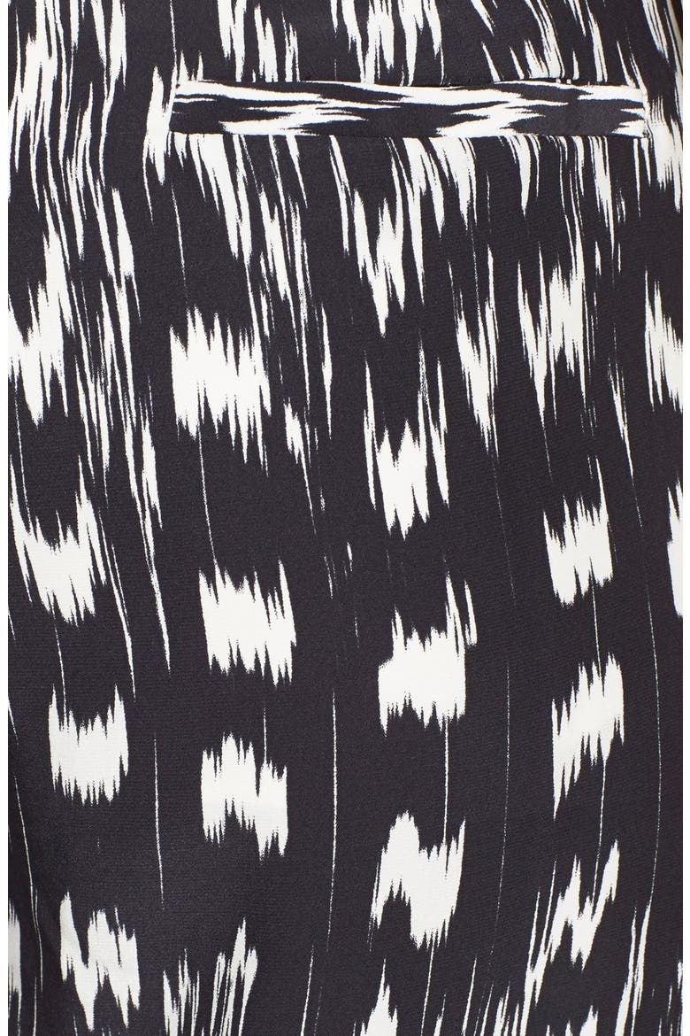 'Devlin' Print Crop Silk Pants, Alternate, color, STRIGA