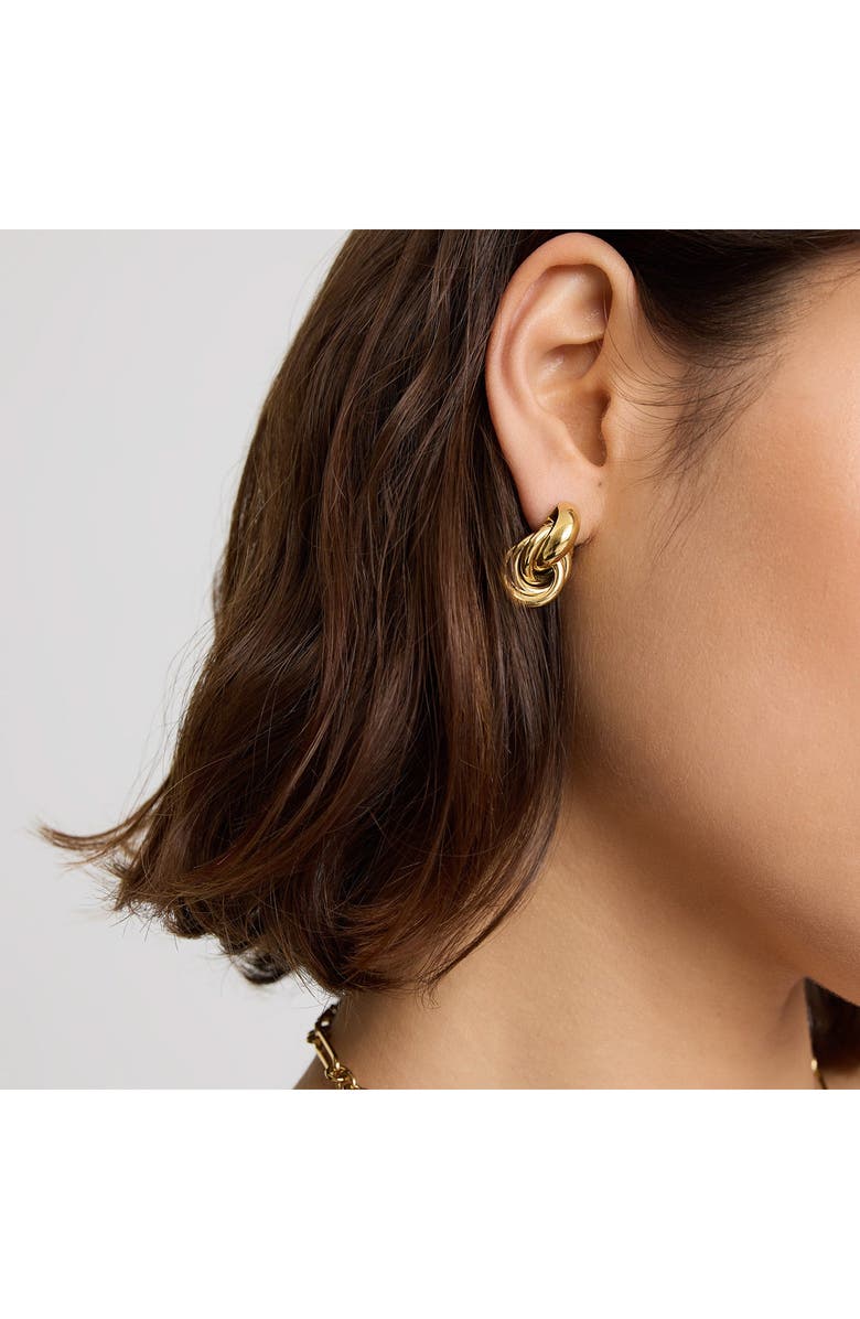 D.LOUISE Classic Knot Earrings, Alternate, color, Gold