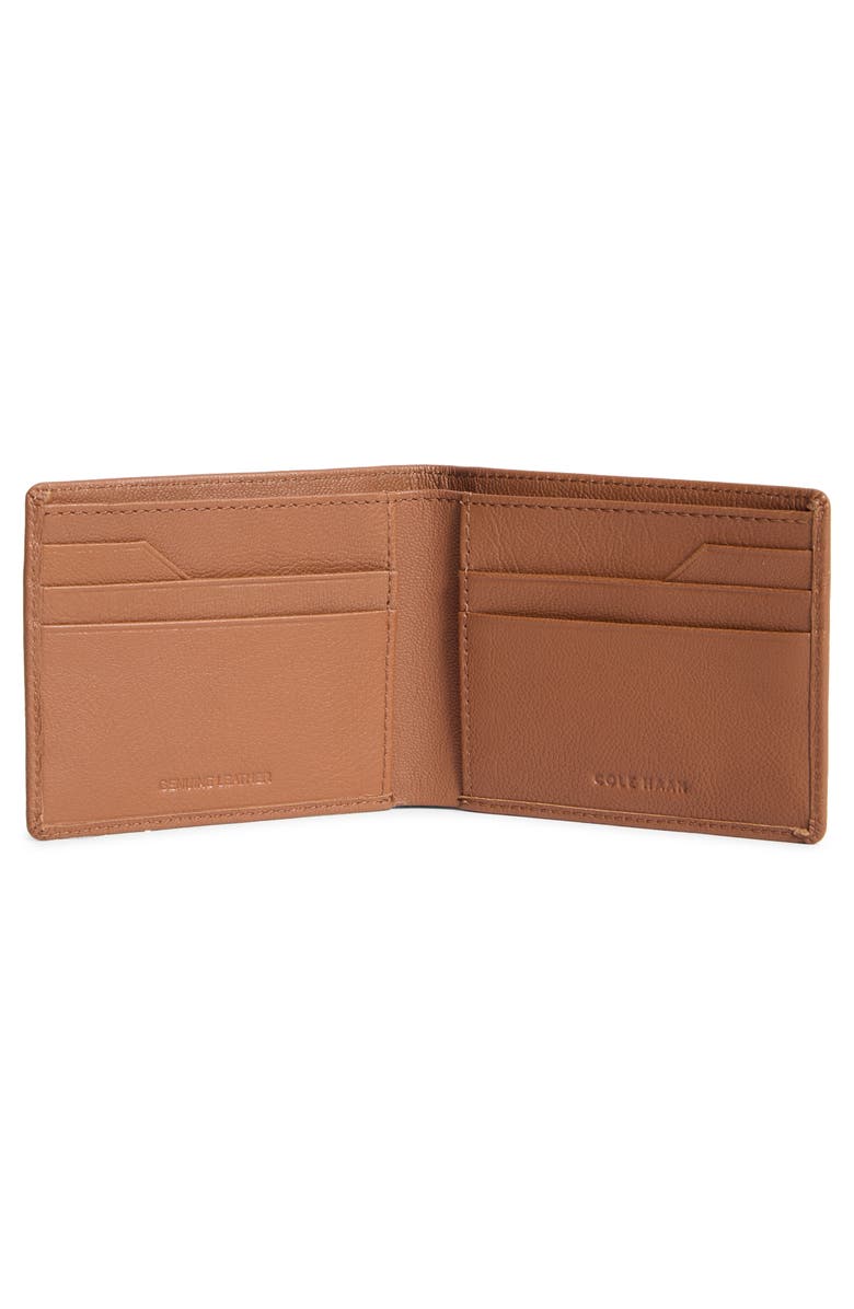 Cole Haan Claudio Leather Passcase Wallet, Alternate, color, Cognac