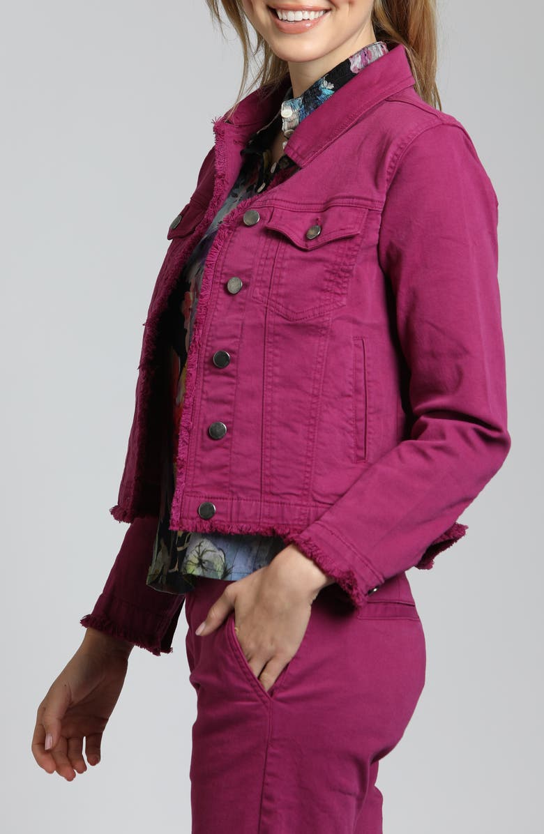 APNY Frayed Denim Jacket, Alternate, color, 