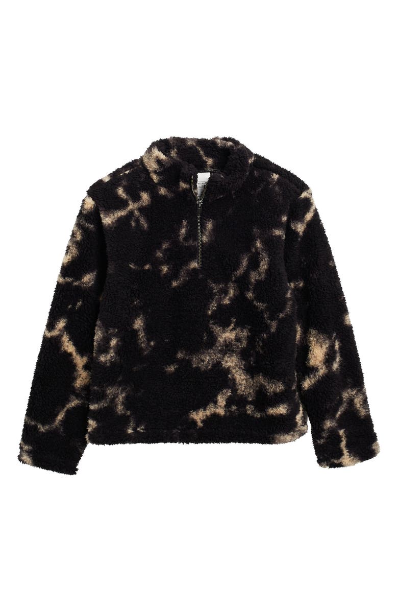 Melrose and Market Kids' Faux Shearling Quarter Zip Pullover, Main, color, 