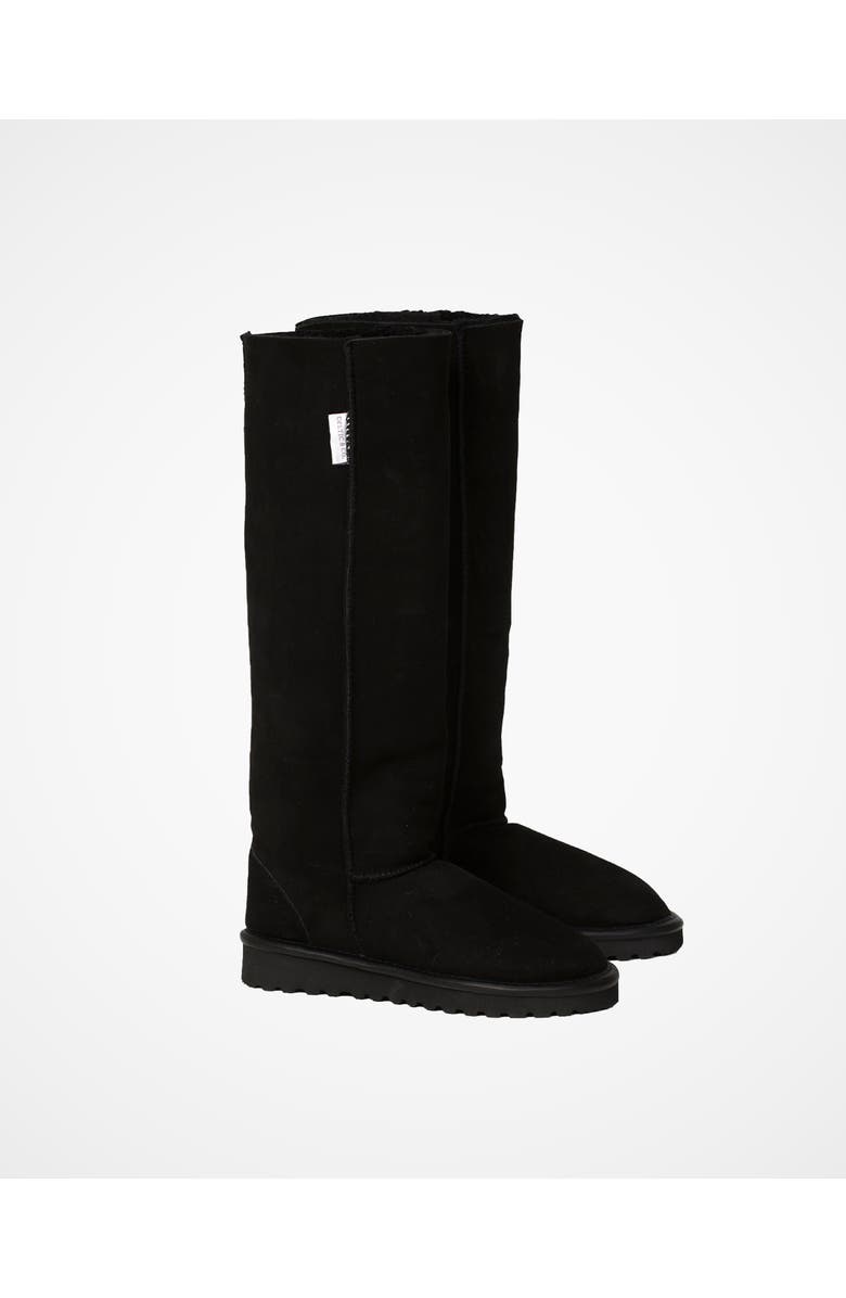 Celtic & Co. Celt Shearling Knee Boot, Alternate, color, Black
