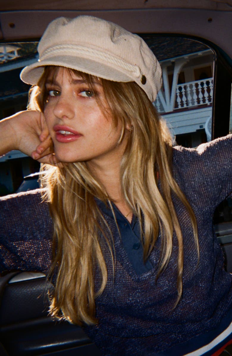 Brixton Retro Tipped Mesh Polo, Alternate, color, Washed Navy