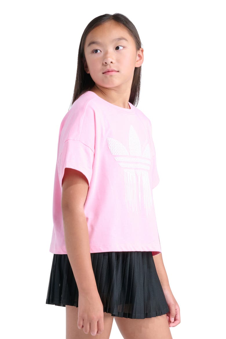 Kids' Crochet Logo T-Shirt, Alternate, color, LIGHT PINK