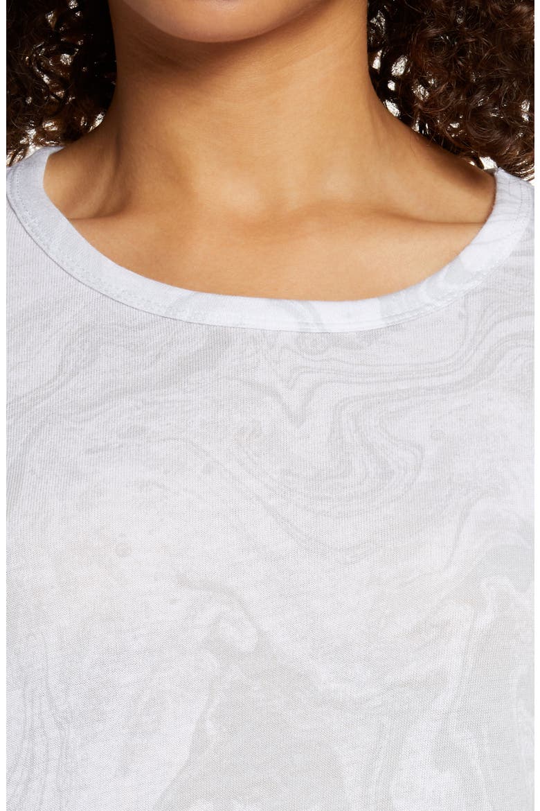 Ideal Print Tee, Alternate, color, WHITE MARBLE