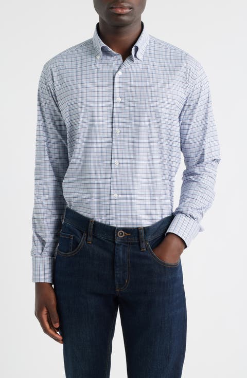 Leavenworth Check Performance Twill Button-Down Shirt
