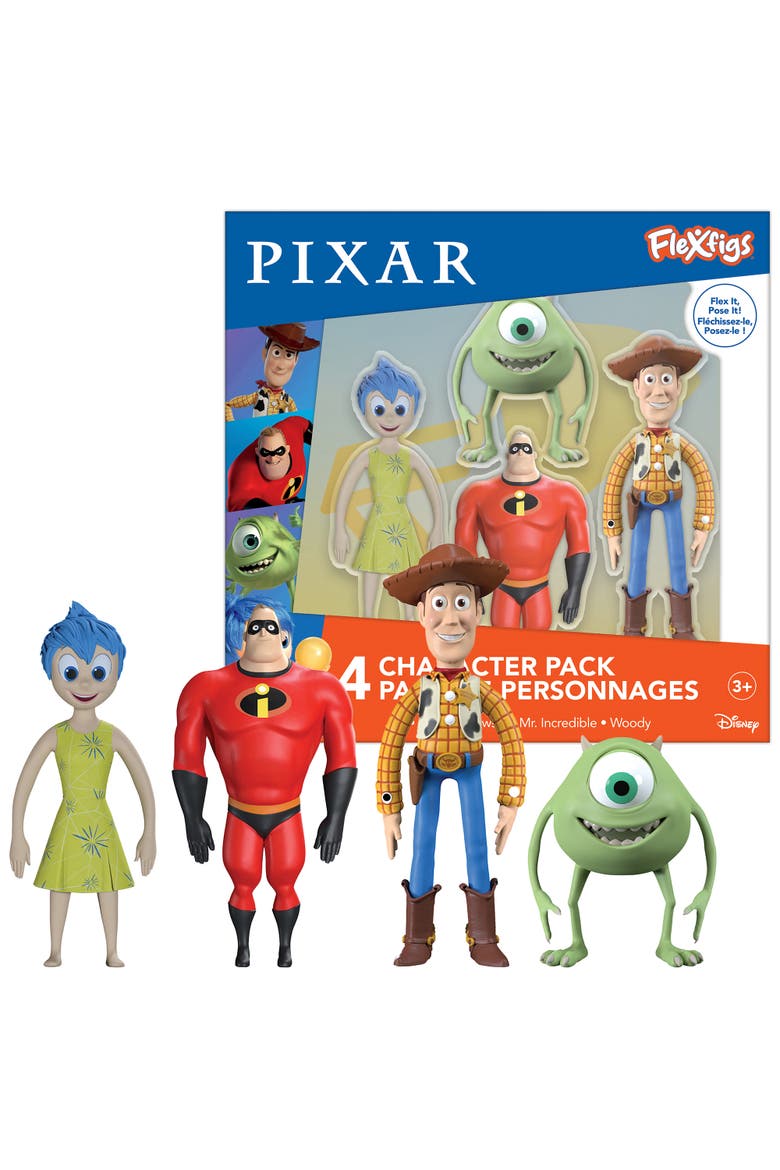 Pixar 4 Character Pack Articulated Action Figures, Alternate, color, Multicolored