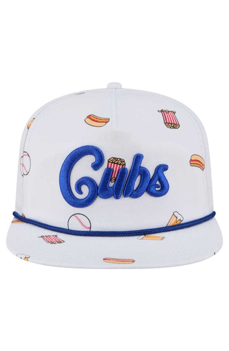 New Era Men's New Era White Chicago Cubs Team Cheer Rope 19TWENTY Adjustable Hat, Alternate, color, White
