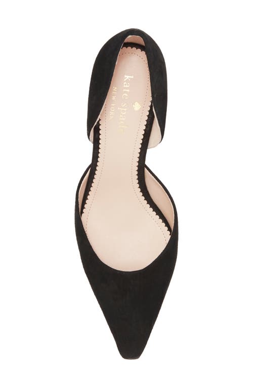 Kate Spade New York Dover Kitten Heel D'orsay Pump In Black