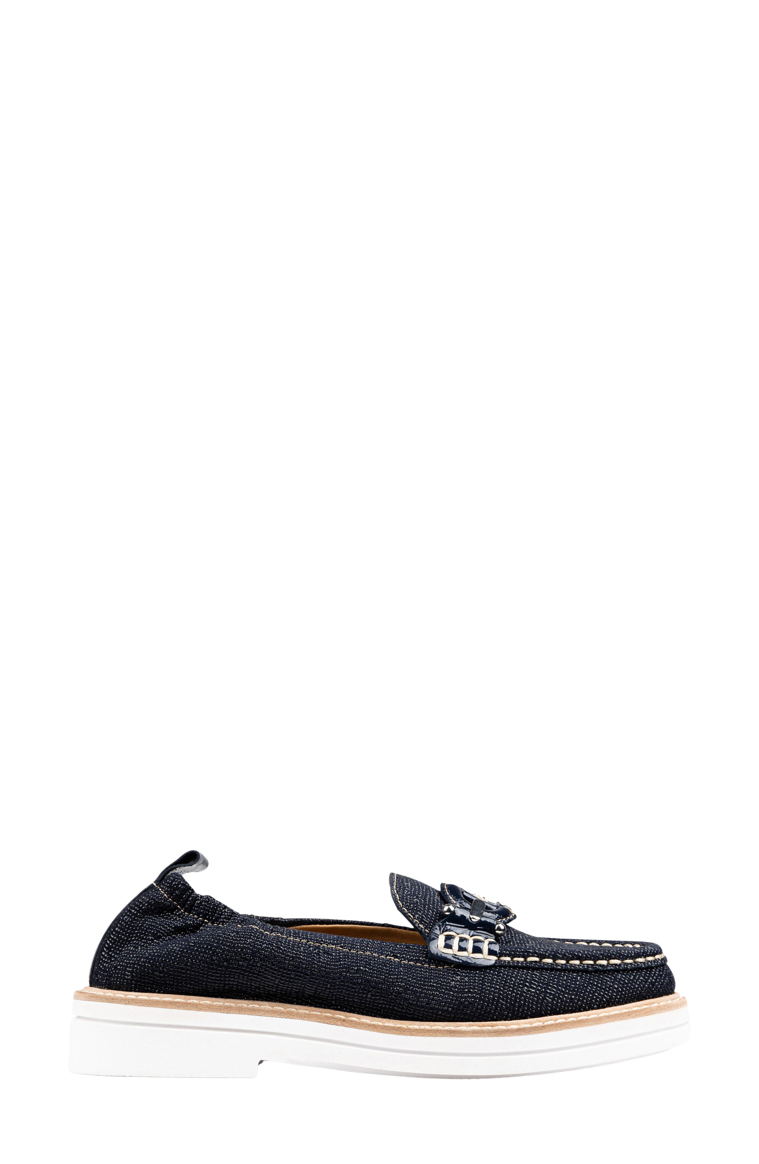 Donald Pliner Lomma Platform Loafer, Alternate, color, Navy