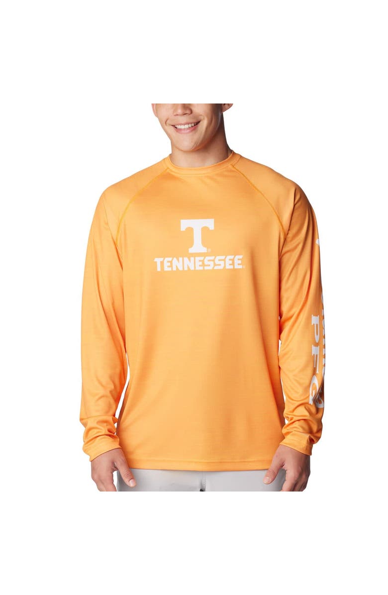 Columbia Men's Columbia  Tennessee Orange Tennessee Volunteers PFG Terminal Tackle Omni-Shade Raglan Long Sleeve T-Shirt, Main, color, 