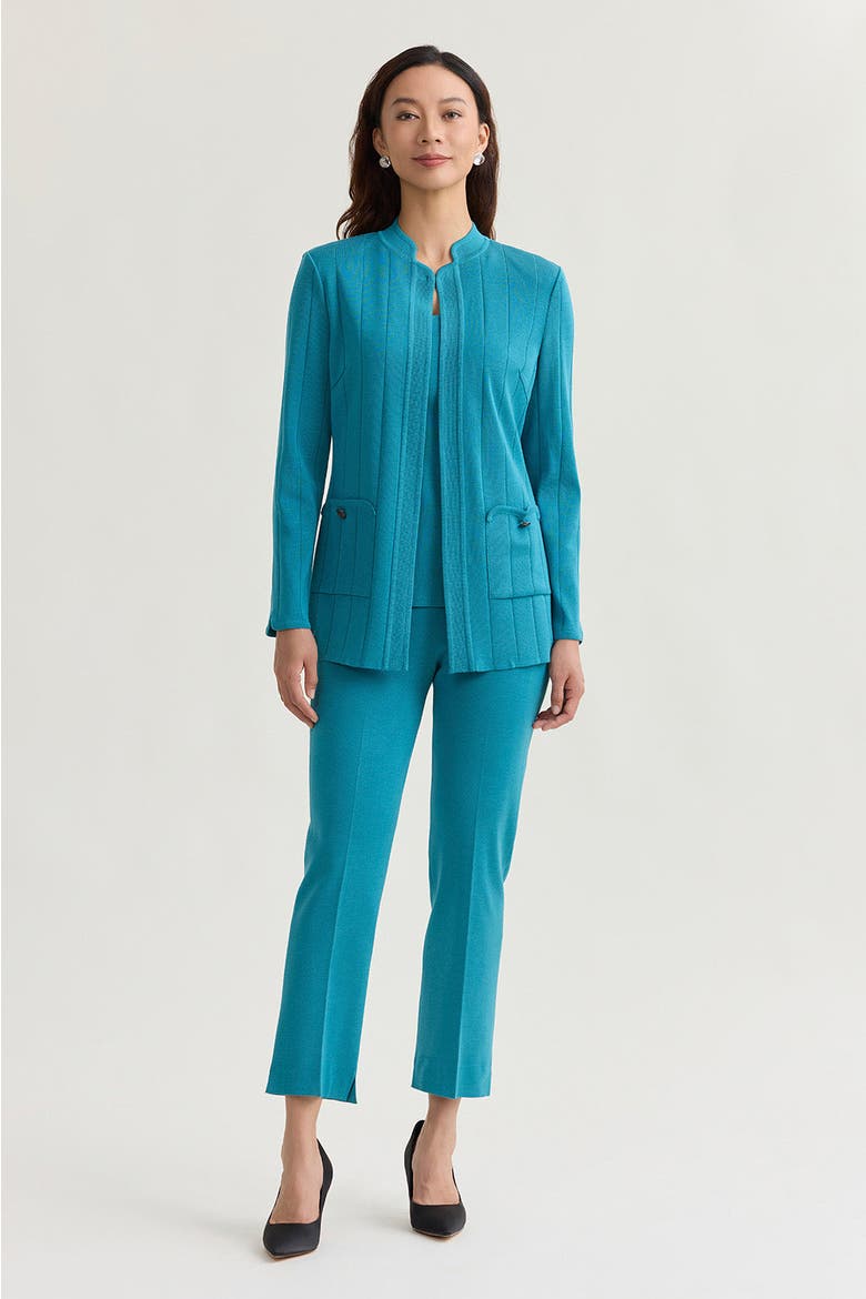 Heritage Multi Texture Knit Jacket, Alternate, color, Nebula
