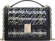 Kate Spade New York tribeca plaid tweed convertible chain shoulder bag