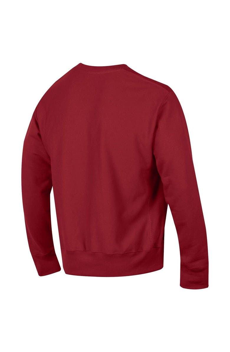 Champion Men's Champion Crimson Washington State Cougars Arch Reverse Weave Pullover Sweatshirt, Alternate, color, Crimson