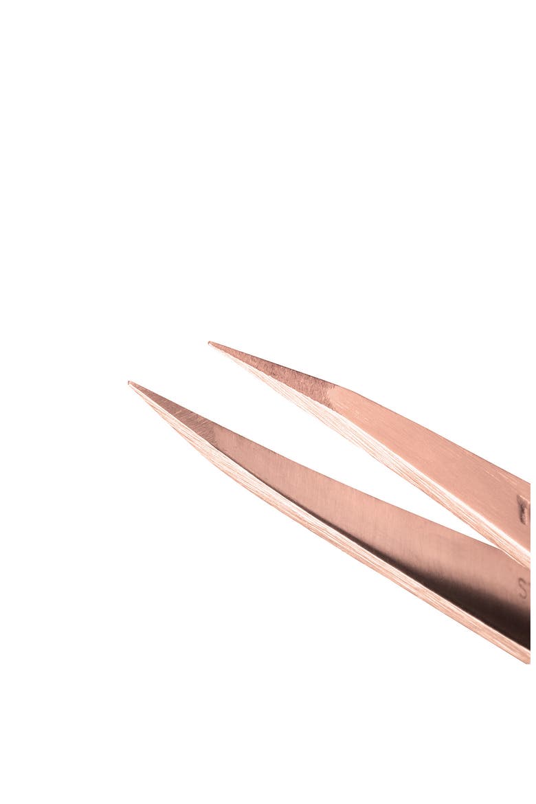 Rose Gold Petite Tweezer Set, Alternate, color, ROSE GOLD