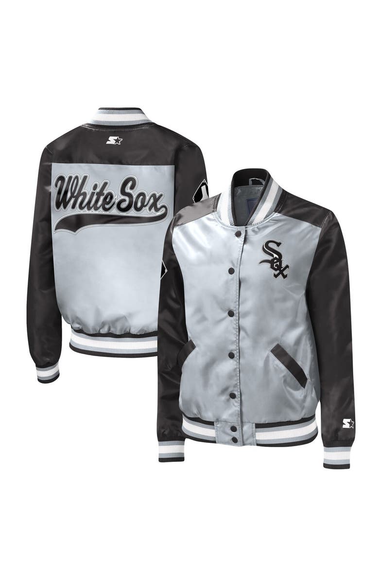 STARTER Women's Starter Silver Chicago White Sox The Legend Full-Snap Jacket, Main, color, Silver