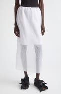 Cecilie Bahnsen Donna Windflower Embroidered Organza Midi Skirt