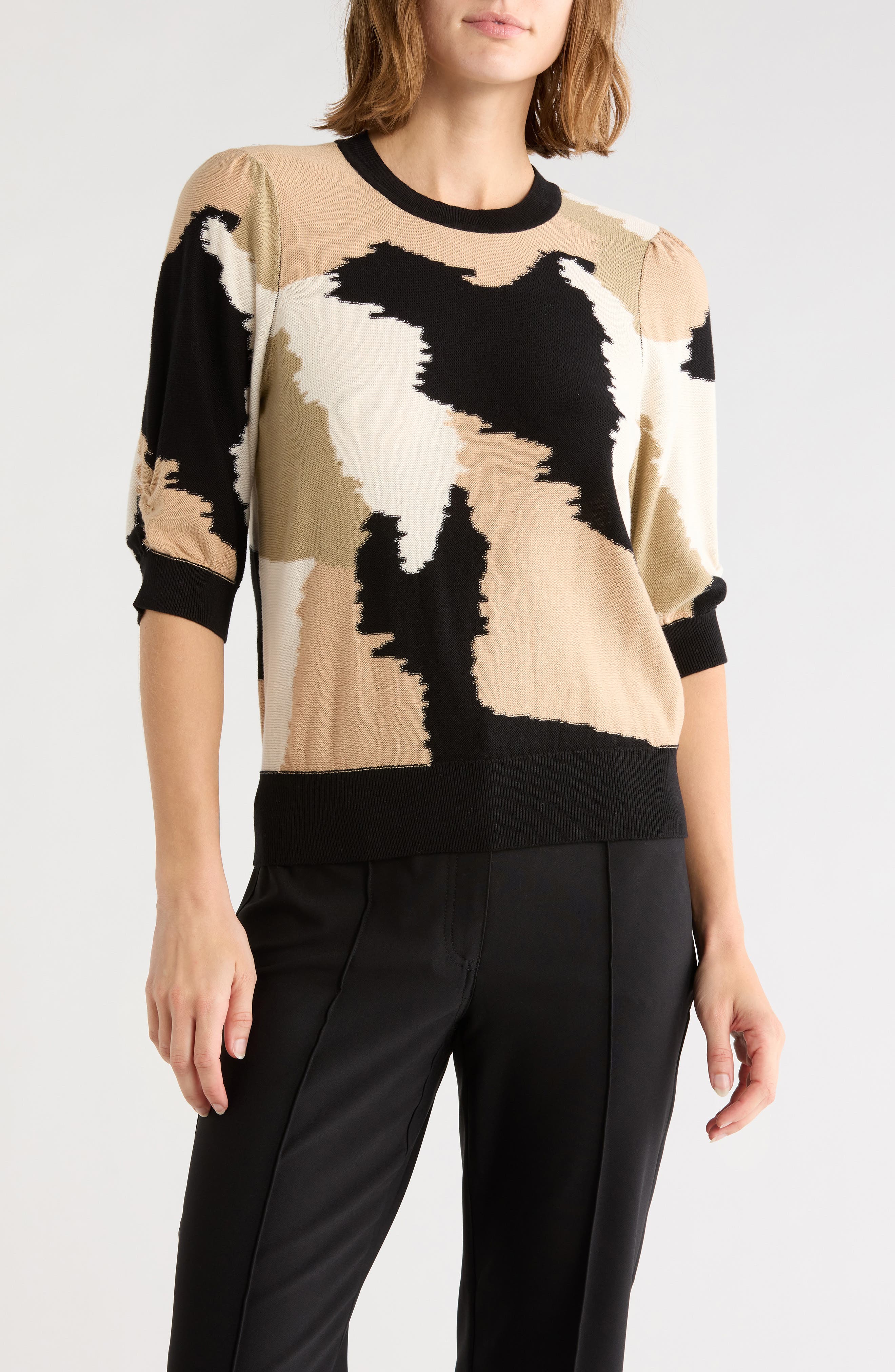 Cotton Puff Sleeve Sweater