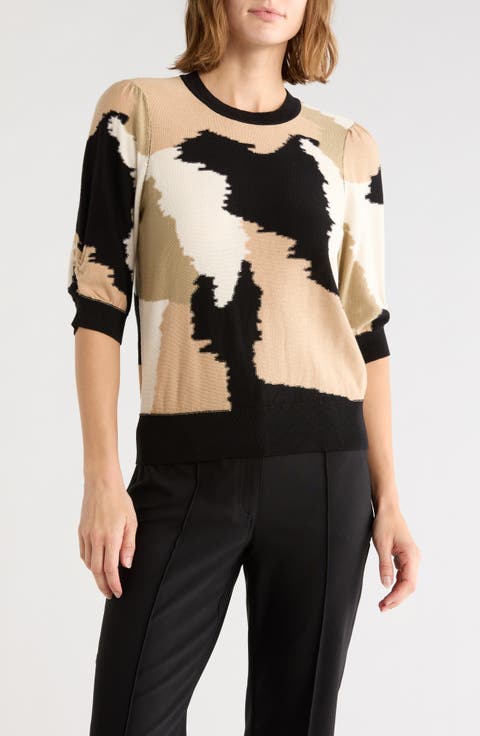 Cotton Puff Sleeve Sweater