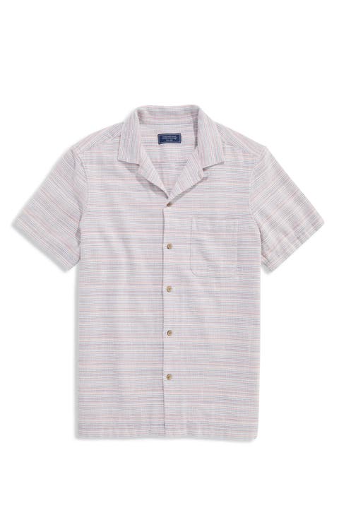 CORAL STRIPE SS CBNA SHRT