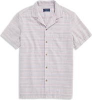 vineyard vines Coral Stripe Cotton Camp Shirt