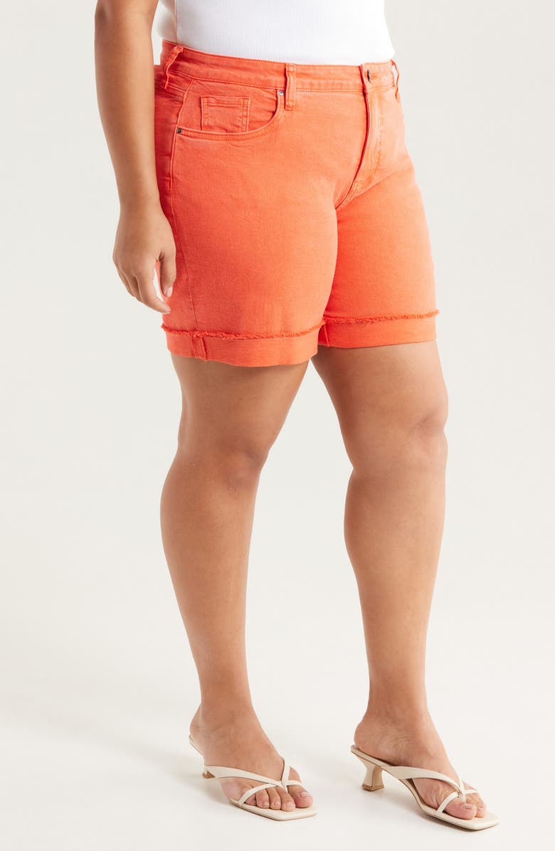 KUT from the Kloth Catherine Mid Rise Denim Boyfriend Shorts, Alternate, color, 