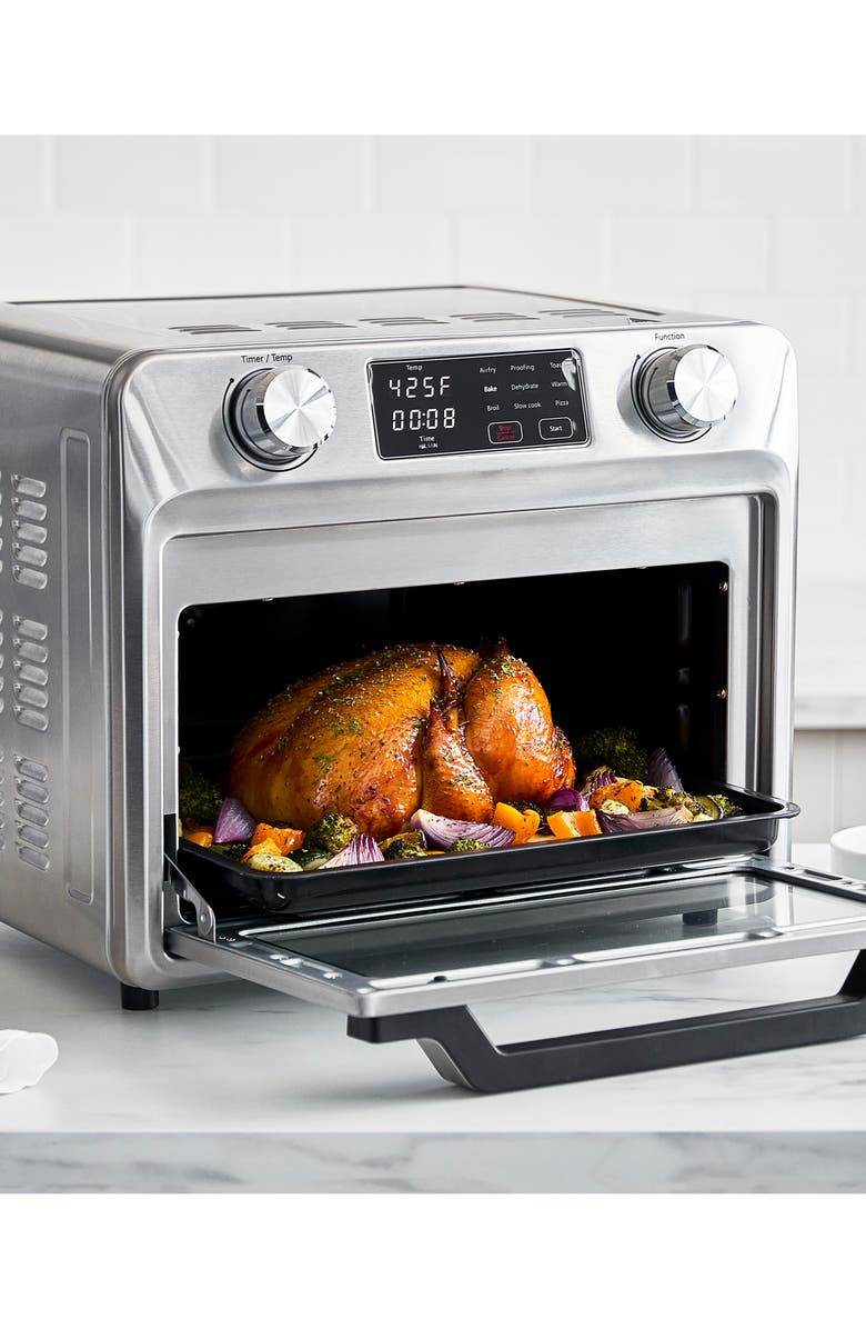 GreenPan Bistro 9-in-1 Air Fry Toaster Oven, Alternate, color, Stainless Steel