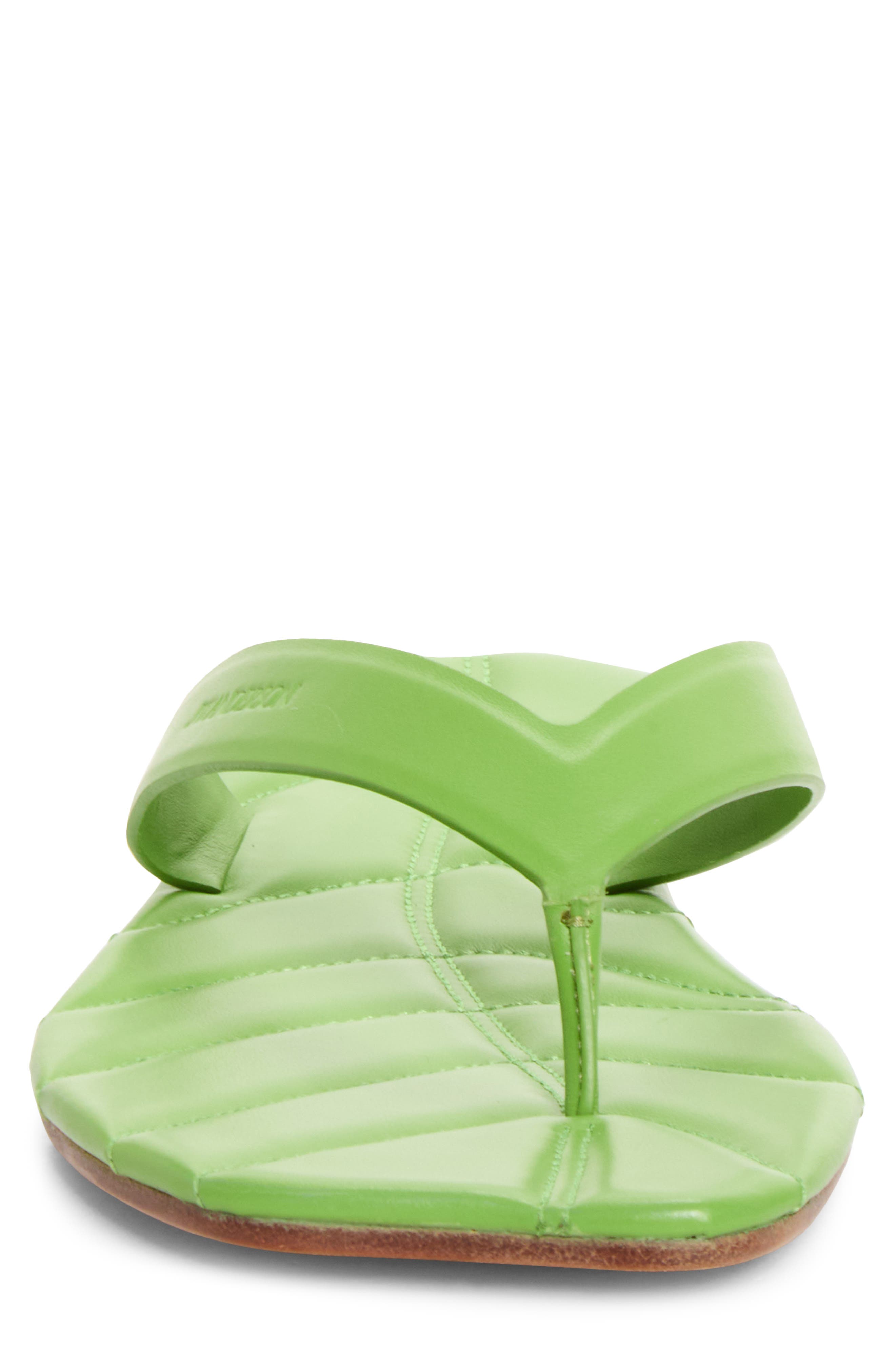 Leaf Flip Flop Sandal, Alternate, color, LIME