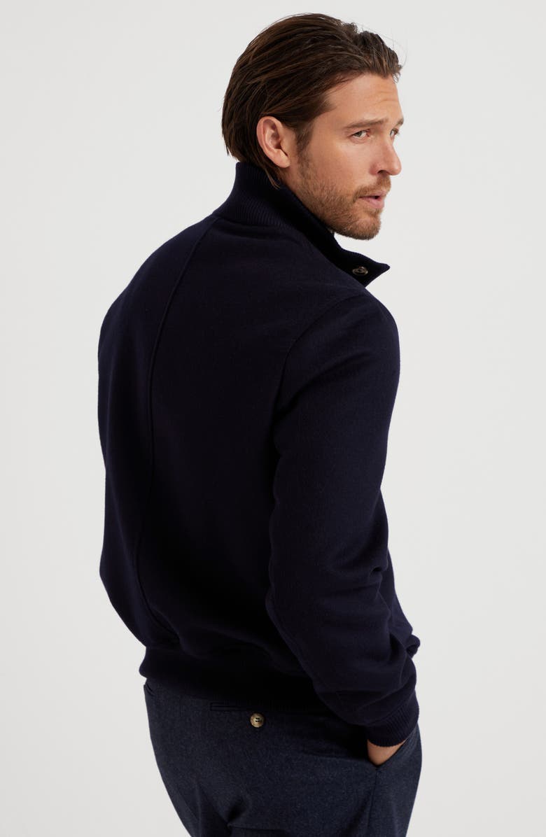 Brunello Cucinelli Double beaver bomber jacket, Alternate, color, 