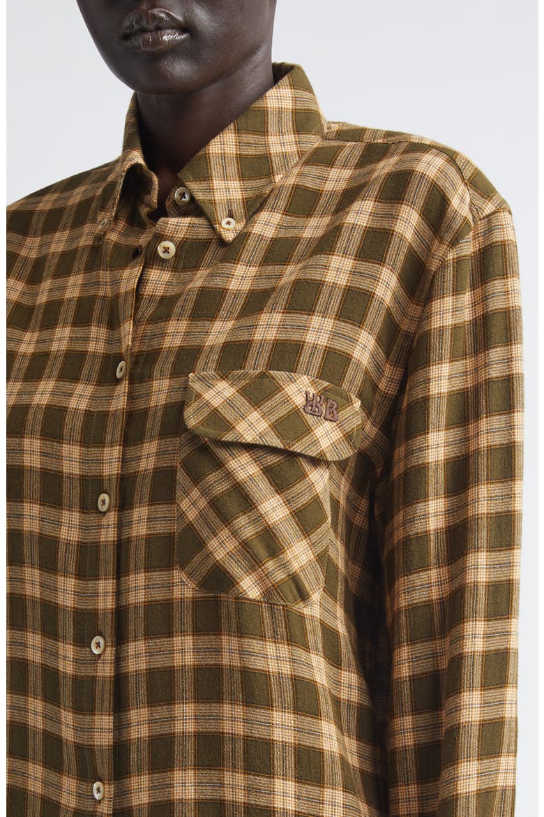 Ritual Plaid Button-Down Shirt, Alternate, color, JADE/ OCRE/ OYSTER