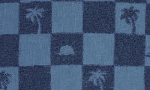 Feather 4 Arrow Kids' El Ray Hooded Cotton Terry Cloth Poncho In Navy