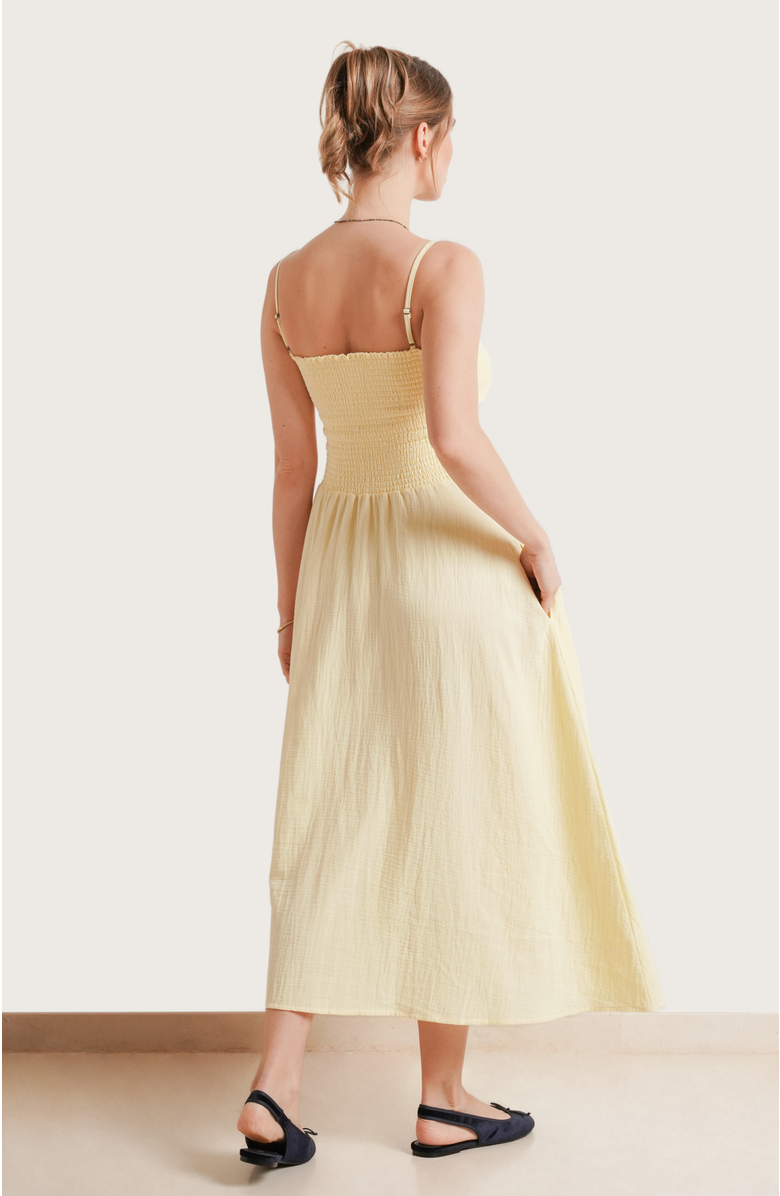 Nom Maternity The Easy Maternity & Nursing Dress, Alternate, color, Butter Yellow