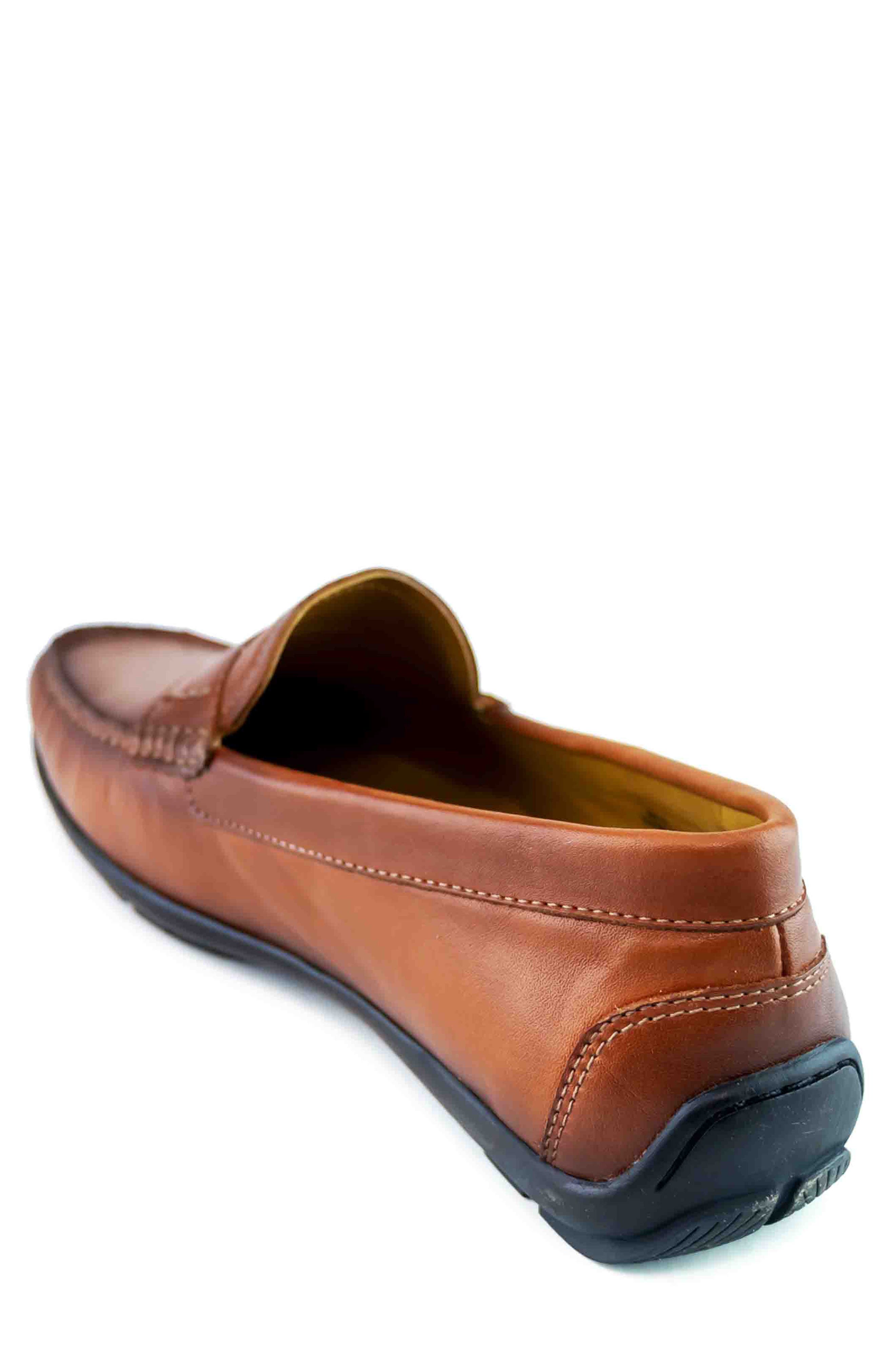 Hamilton Place  Leather Penny Driver Loafer, Alternate, color, WHISKEY BRUSHED NAPA