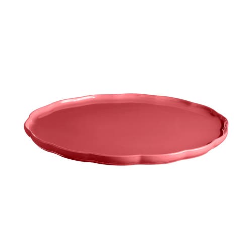 Emile Henry Madeleine Round Serving Plate, 12.2-inch In Pink