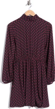 Derek Lam 10 Crosby Alex Bubble Hem Long Sleeve Dress