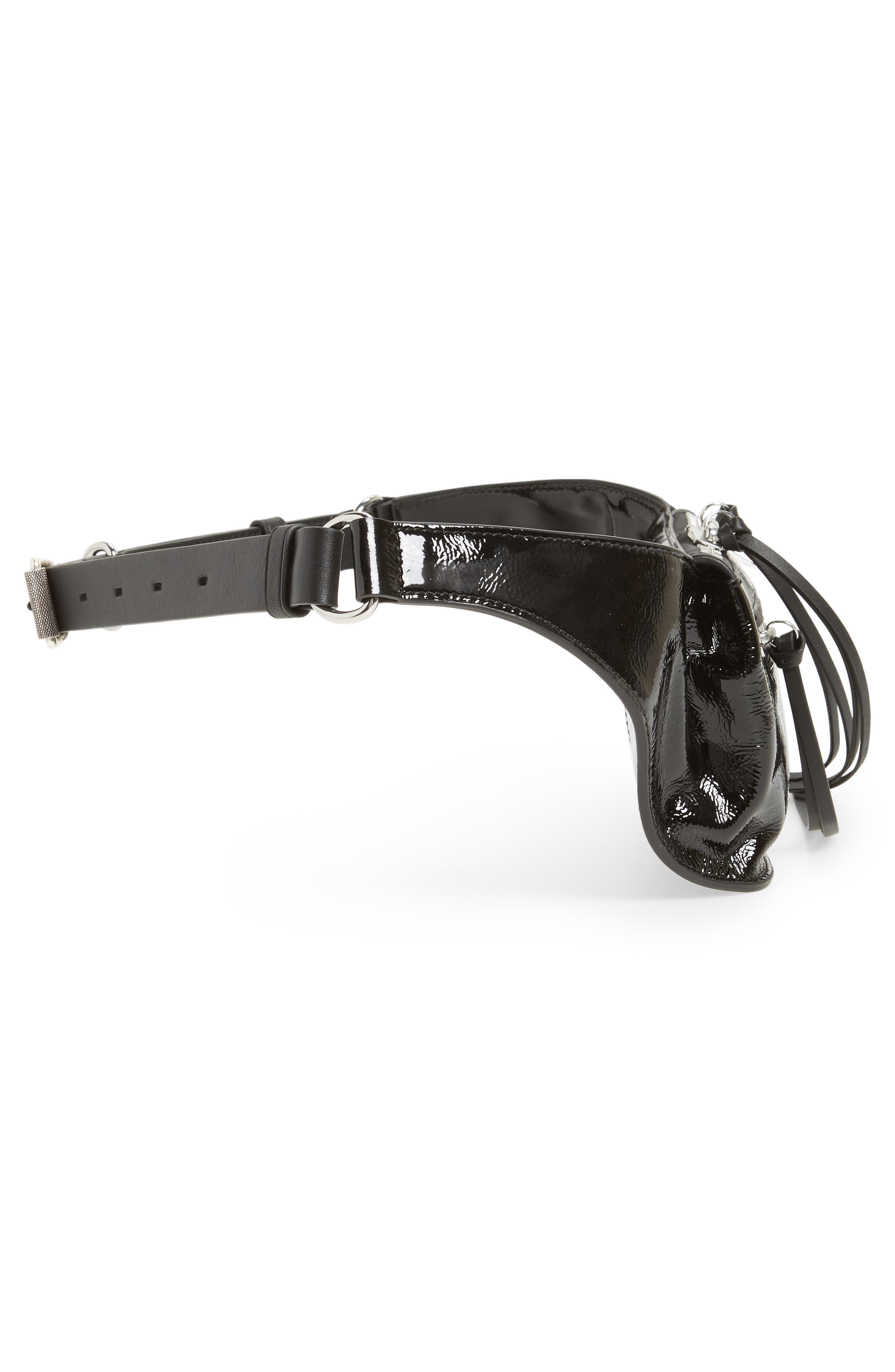 rag & bone Ellis Patent Leather Fanny Pack, Alternate, color, 