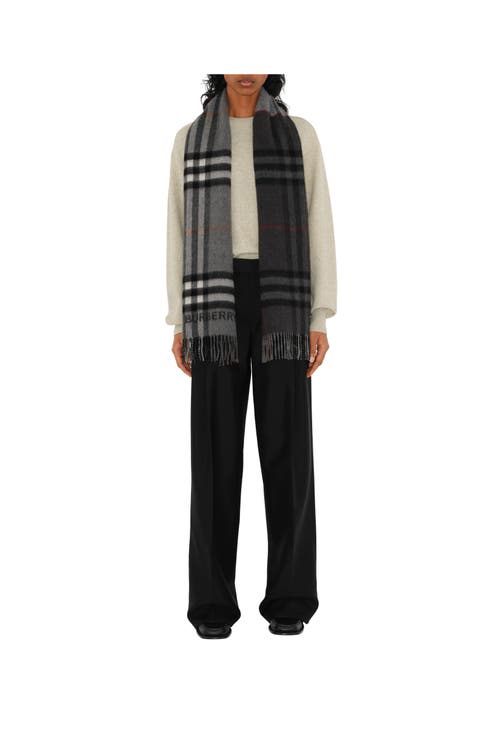 BURBERRY BURBERRY CONTRAST CHECK CASHMERE SCARF