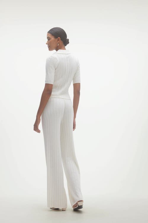 Naked Cashmere Blaire Ribbed Polo In Sand