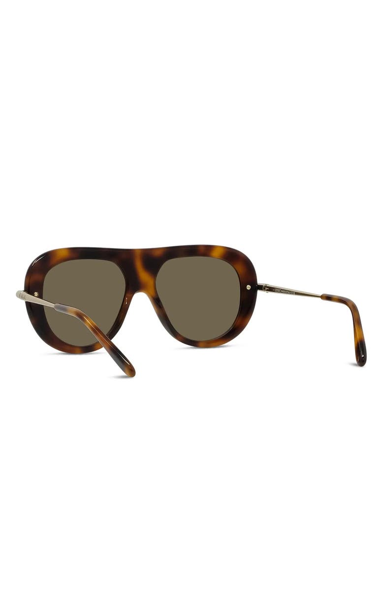 Loewe Slim 52mm Pilot Sunglasses, Alternate, color, Dark Havana / Brown