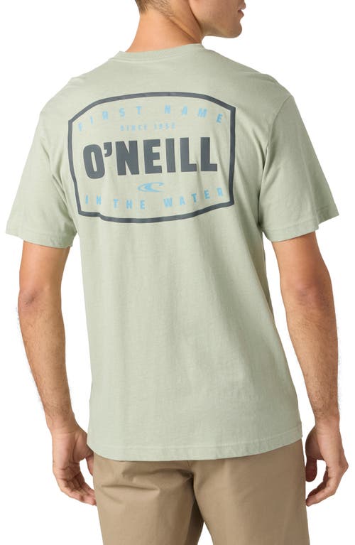 O'neill Stamped Graphic T-shirt In Seagrass