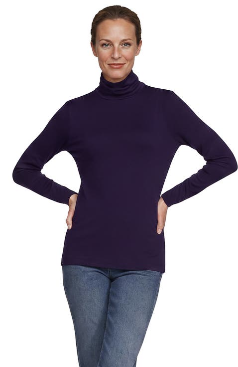 Supima Cotton Fitted Long Sleeve Turtleneck