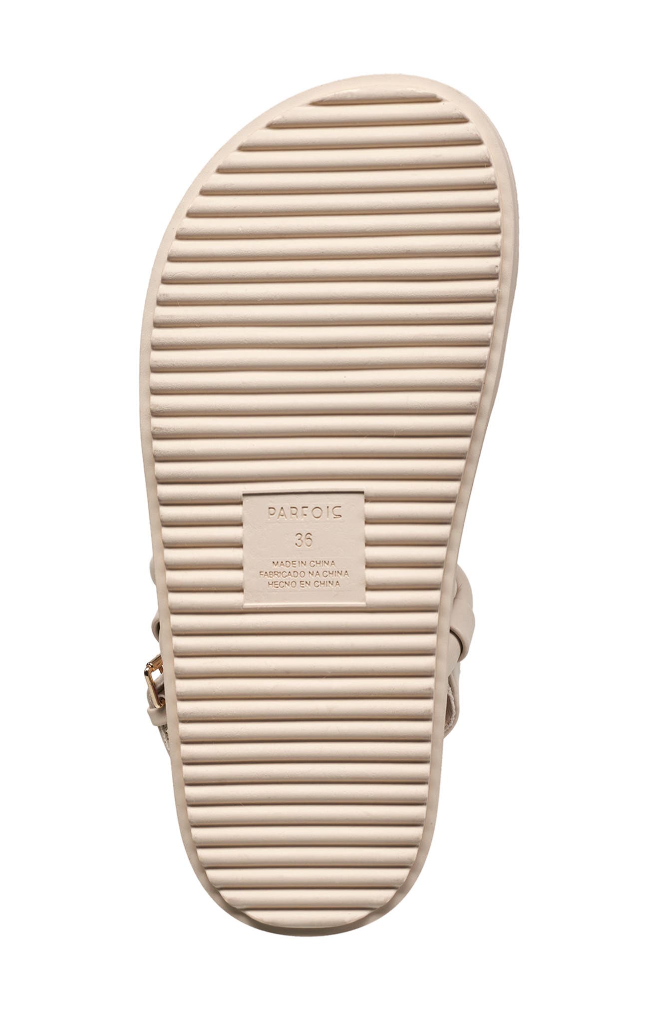 French Connection Brieanne Braid Strap Sandal, Alternate, color, Cream